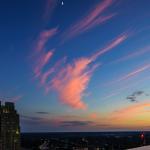 Great sunset over downtown Raleigh