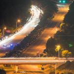 Pre-fireworks traffic on South Saunders Street