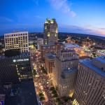 Overview of downtown Raleigh on Independence Day 2014