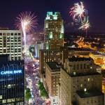 Duel fireworks show in downtown Raleigh