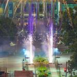 Fireworks launching pad at the southern end of Fayetteville Street