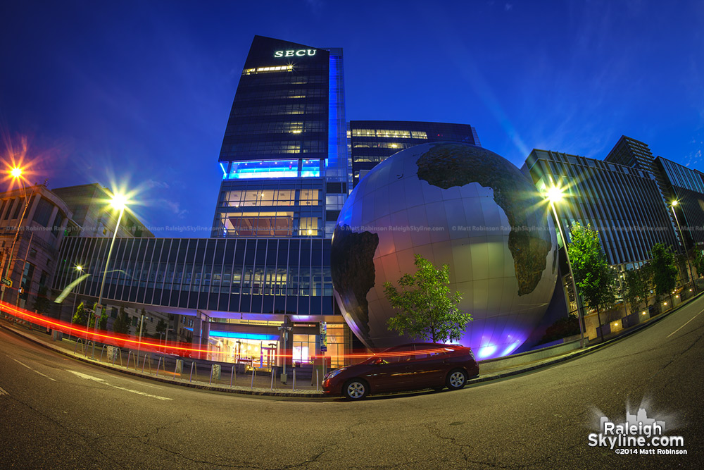 SECU and NC Museum of Natural Sciences with the Daily Planet Globe