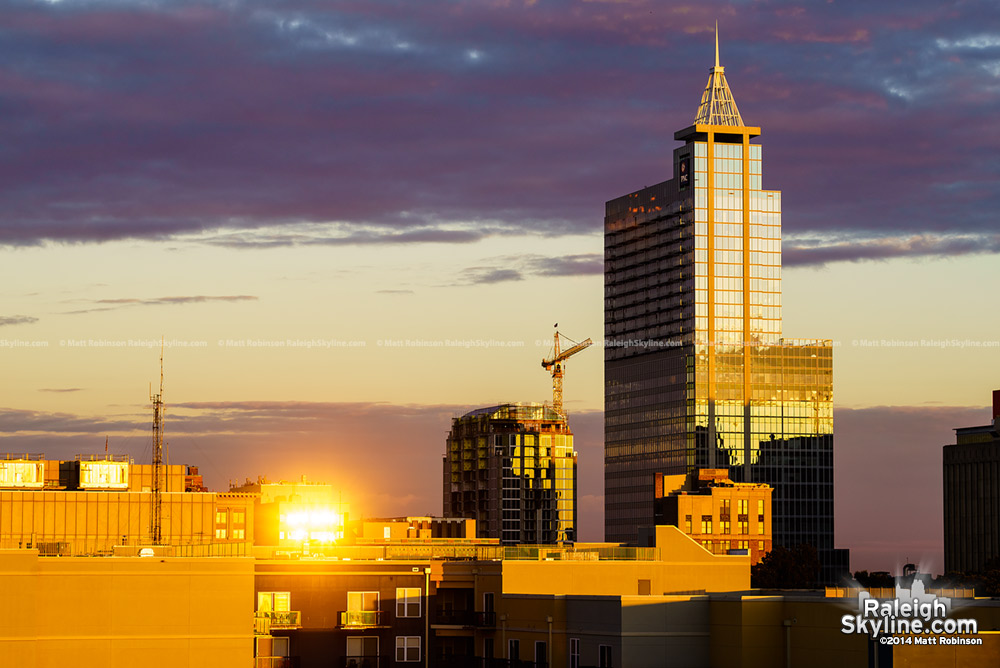 PNC Plaza with the new Skyhouse Condominiums in Raleigh