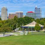 Raleigh Skyline from Chavis Park, October 2014