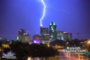 Lightning over the City