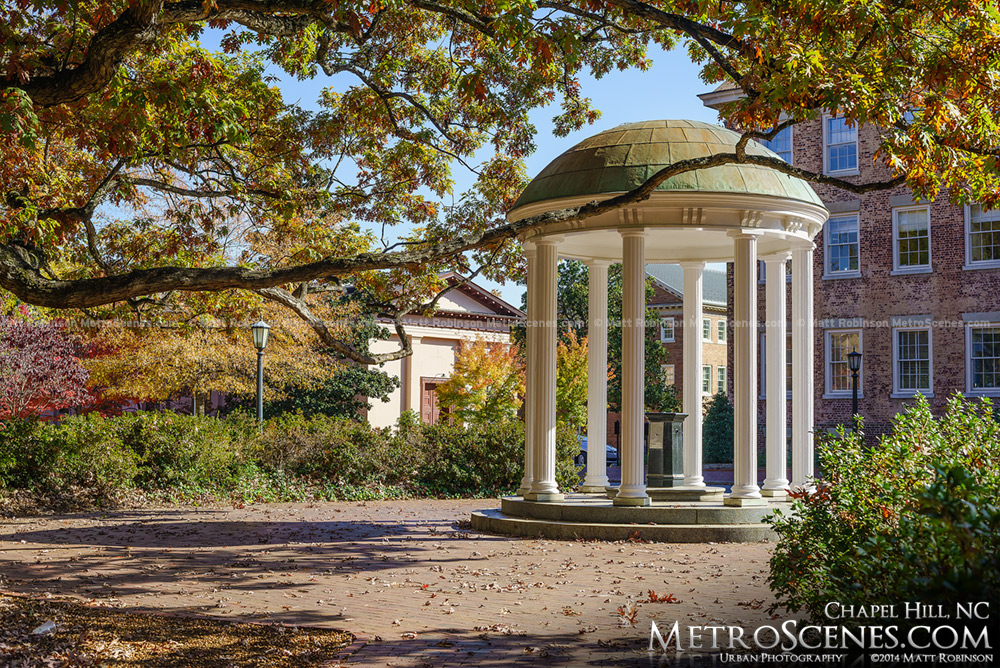 Chapel Hill Old Well in the Fall