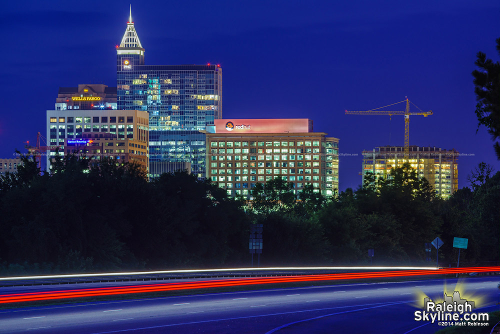 Downtown Raleigh from Hammond Road