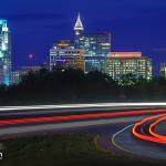 Traffic on Hammond Road with Skyline