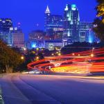 City of Raleigh at night