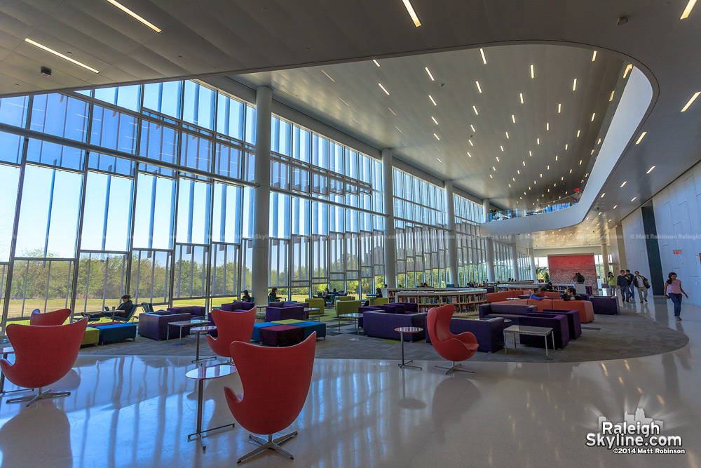 Interior of The Hunt Library at NC State