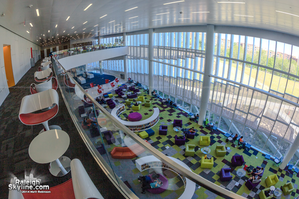 Interior of The Hunt Library at NC State