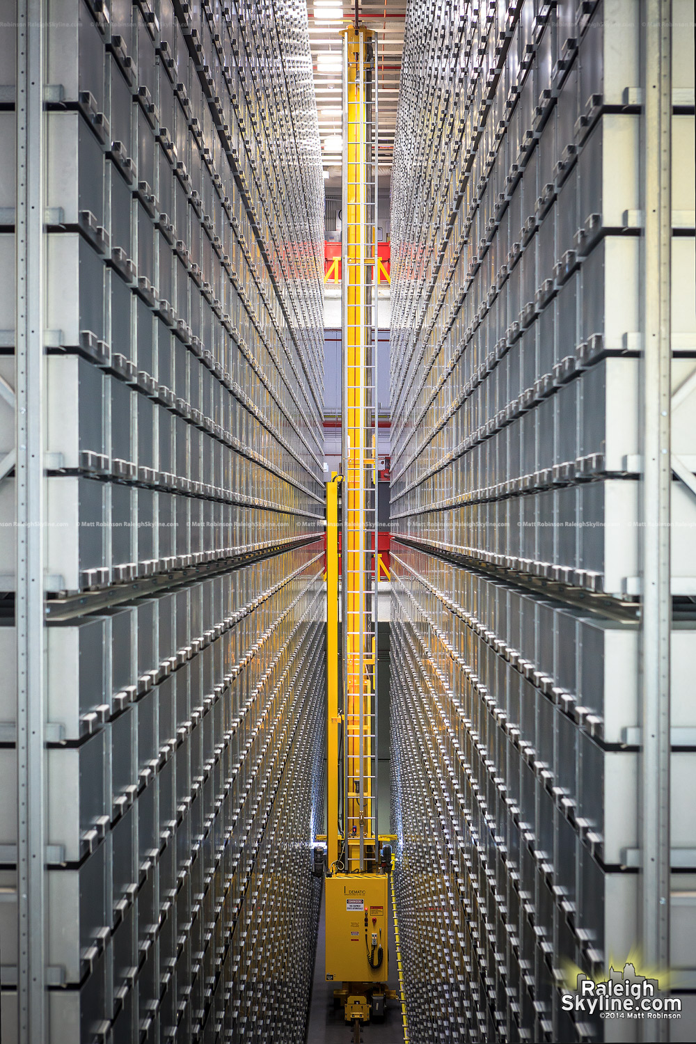 Robot book retrieval at James B. Hunt Jr. Library