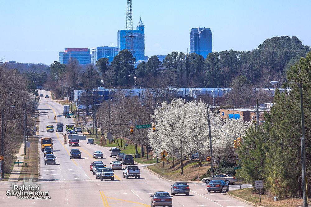 Raleigh seen from Atlantic Avnue