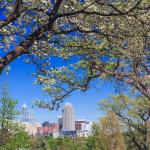 Raleigh Skyline in the spring of 2014