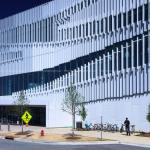 Detail of James B. Hunt Jr. Library at NCSU Centennial Campus