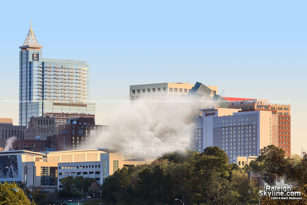 The last glimpse of Raleigh's BB&amp;T Building