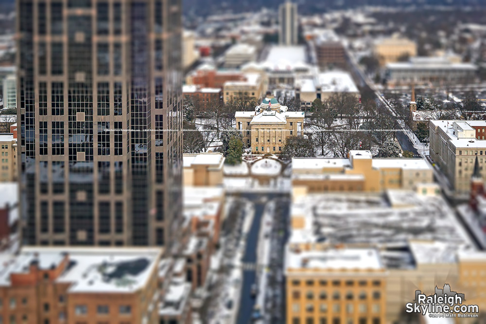 Miniature Tilt Shift State Capitol Raleigh