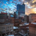 Sunset in Downtown Raleigh on January 27, 2014