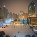 View of January 28, 2014 Snowstorm in Raleigh