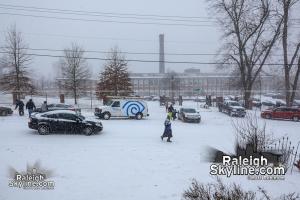 Video from Raleigh Snowstorm on February 12, 2014