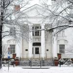 Democratic Headquarters in the snow