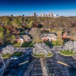 Spring aerial of Cherry Blossoms at Dorothea Dix