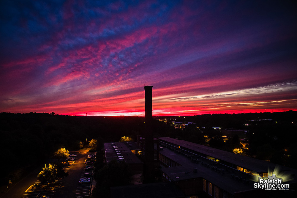 Caraleigh Mills Chimney Sunset