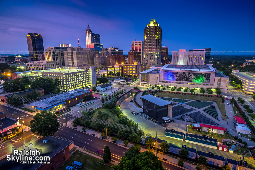 Aerial over Red Hat Ampitheater