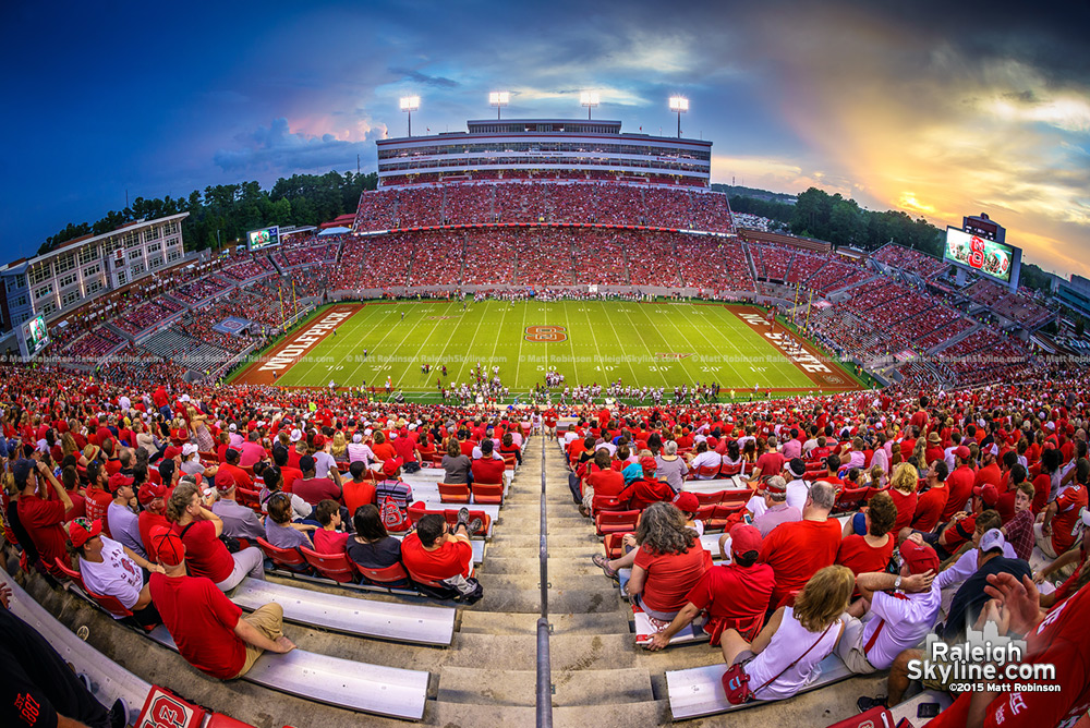 Sunset at Carter Finley Stadium