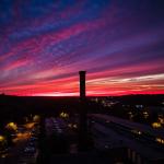 Caraleigh Mills Chimney Sunset