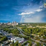 Rainbow over southwest Raleigh