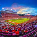 Halftime sunset at Carter Finley Stadium Wolfpack Football