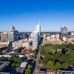 Raleigh Aerial over Moore Square