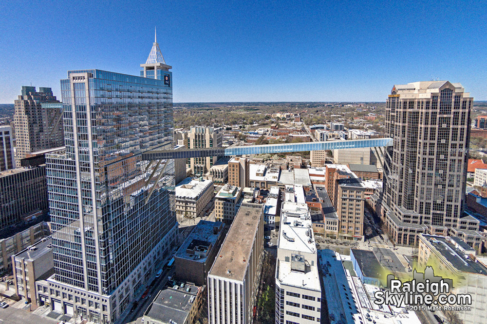 Proposed Raleigh SkyWalk between downtown buildings