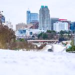 Snow Raleigh Skyline 2015