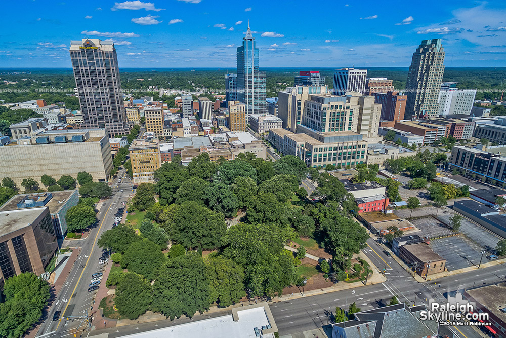 Raleigh Aerial over Nash Square