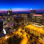 Sunset over downtown Raleigh