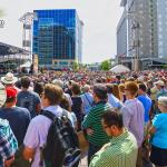 Crowds at IBMA World of Bluegrass 2016 in Downtown Raleigh