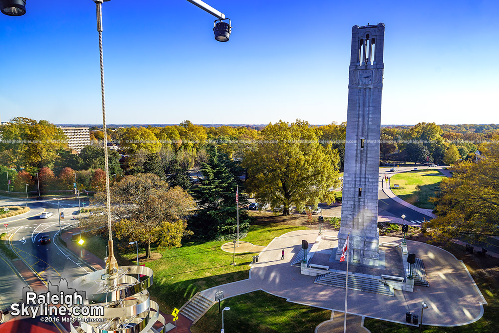 NCSU Bell Tower with fall colors