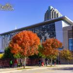 Bright fall colors at the Raleigh Convention Center