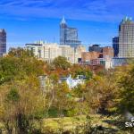 Raleigh Skyline with Fall Colors