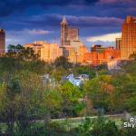 Raleigh sunset from Dorothea Dix Park