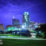 July 31, 2016 Lightning over Raleigh Skyline