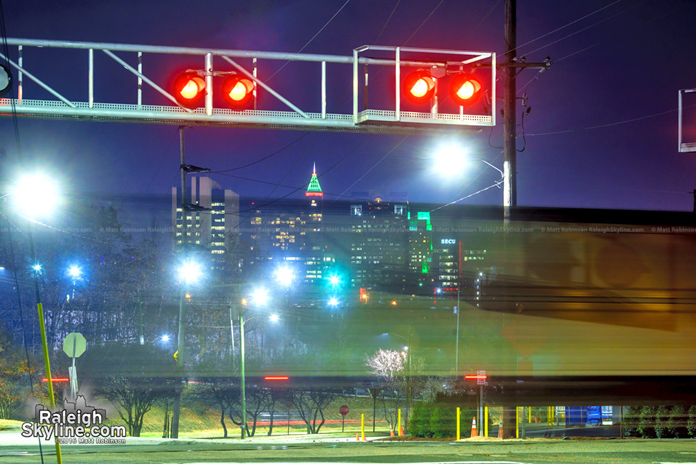 Train on Fairview with Raleigh