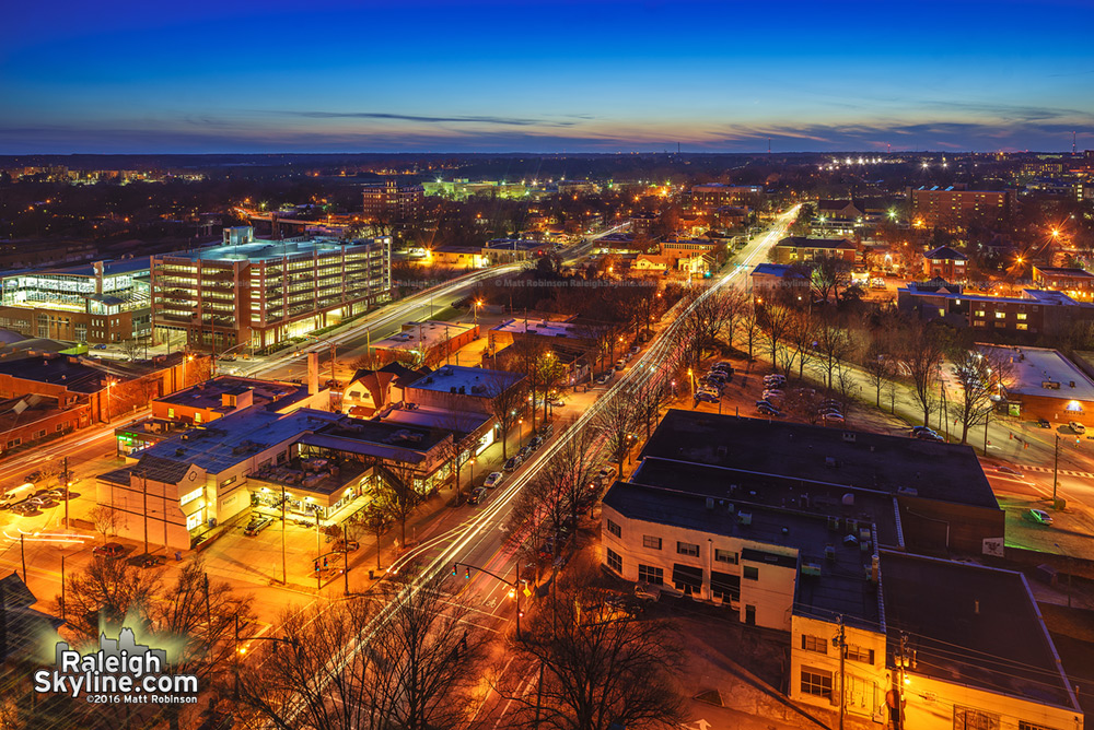 Looking West towards Citrix from the Holiday Inn