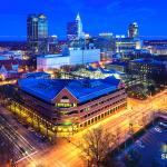 Raleigh at night from the Holiday Inn 2016