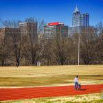 Raleigh Skyline from Chavis Park track