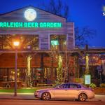 Raleigh Beer Garden at night