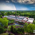 Rainbow comes down into Caraleigh Mills in south downtown