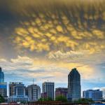 Mammatus Clouds over downtown Raleigh